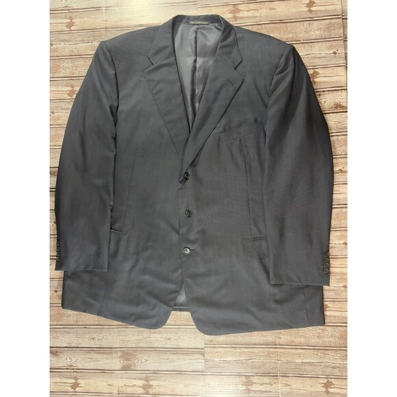 ERMENEGILDO ZEGNA 100% wool Blazer Jacket sz 58R US / 68 R EU big tall navy